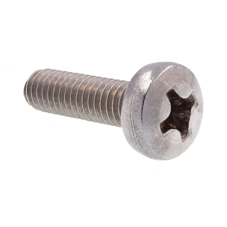 Prime-Line M4-0.70 x 14 mm Phillips Pan Machine Screw, Plain 316 Stainless Steel, 10 PK 9131208